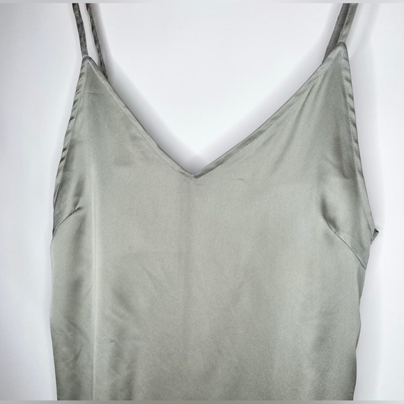 Missguided x Carli Bybel Sage Green Slip Dress - Picture 7 of 7